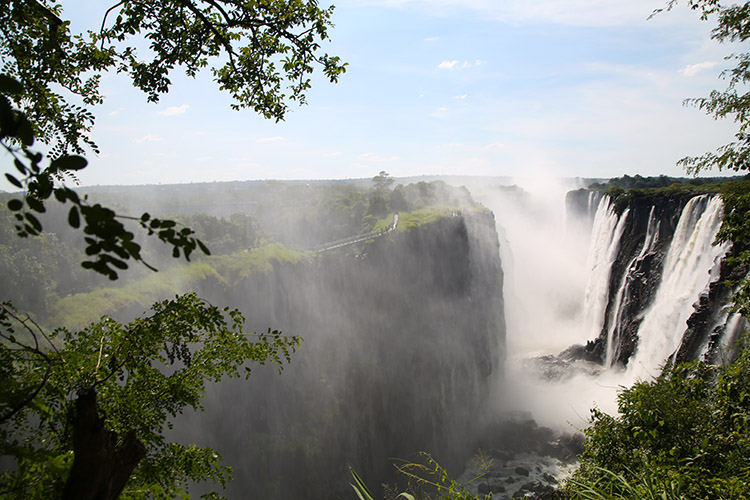 ザンビア　ビクトリアの滝