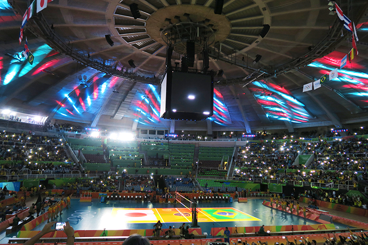 オリンピック　2016 リオ五輪　女子バレー　現地観戦　日本vsブラジル
