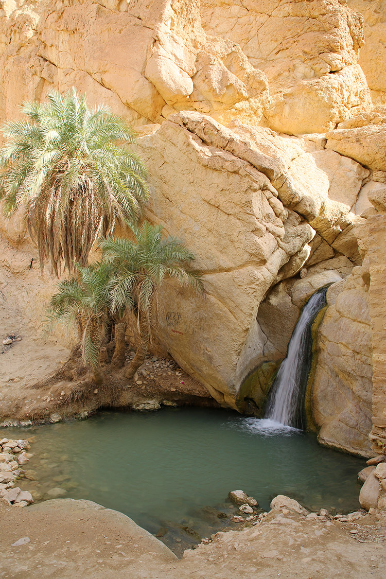 タメルザ渓谷　チュニジア