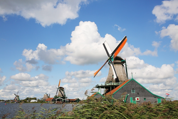 オランダ　ザーンセスカンス　風車