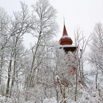 キルナ　オーロラ　雪　冬